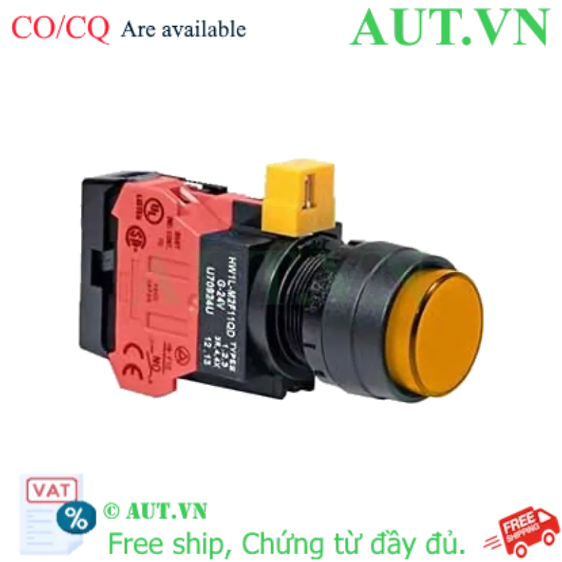 Ảnh của Nút nhấn nhả IDEC HW1L-M2F01QD-A-24V D22 1NC (Hổ phách)