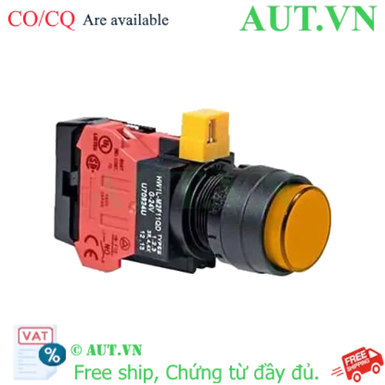 Ảnh của Nút nhấn nhả IDEC HW1L-M2F01QD-A-6V D22 1NC (Hổ phách)