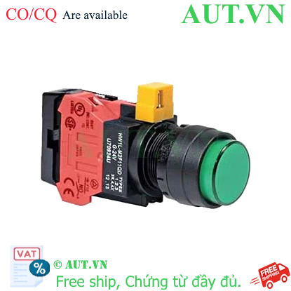 Ảnh của Nút nhấn nhả IDEC HW1L-M2F01QD-G-12V D22 1NC (Xanh)