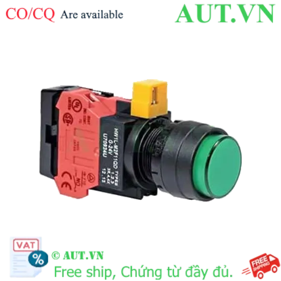 Ảnh của Nút nhấn nhả IDEC HW1L-M2F01QD-G-6V D22 1NC (Xanh)