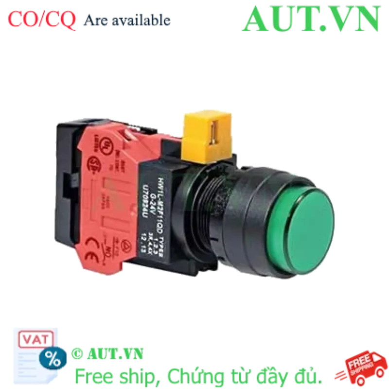 Ảnh của Nút nhấn nhả IDEC HW1L-M2F01QD-G-6V D22 1NC (Xanh)