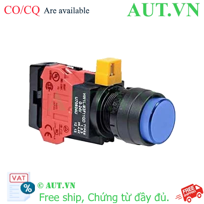 Ảnh của Nút nhấn nhả IDEC HW1L-M2F01QD-S-24V D22 1NC (Xanh)