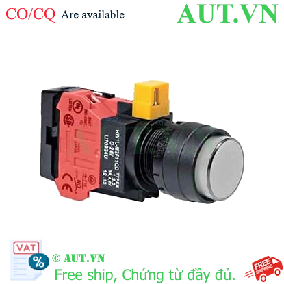 Ảnh của Nút nhấn nhả IDEC HW1L-M2F01QD-W-12V D22 1NC (Trắng)