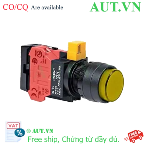 Ảnh của Nút nhấn nhả IDEC HW1L-M2F01QD-Y-6V D22 1NC (Vàng)