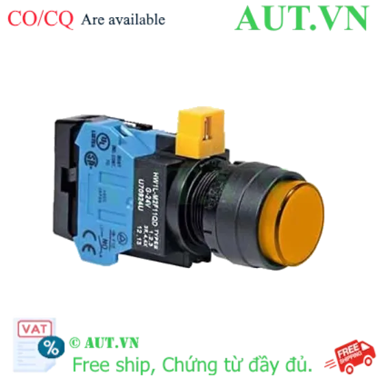 Ảnh của Nút nhấn nhả IDEC HW1L-M2F10QD-A-24V D22 1NO (Hổ phách)