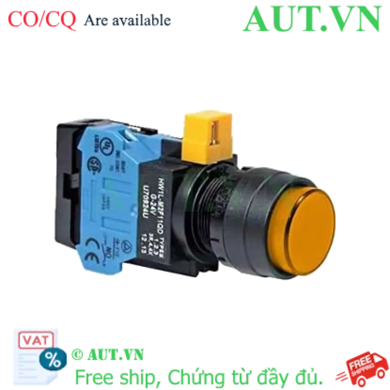 Ảnh của Nút nhấn nhả IDEC HW1L-M2F10QD-A-24V D22 1NO (Hổ phách)