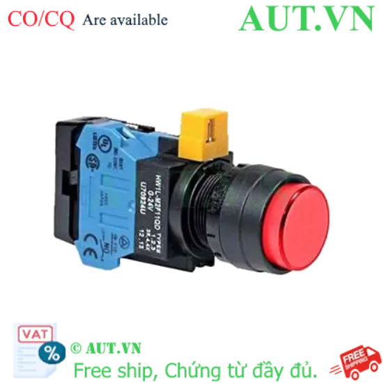Ảnh của Nút nhấn nhả IDEC HW1L-M2F10QD-R-24V D22 1NO (Đỏ)