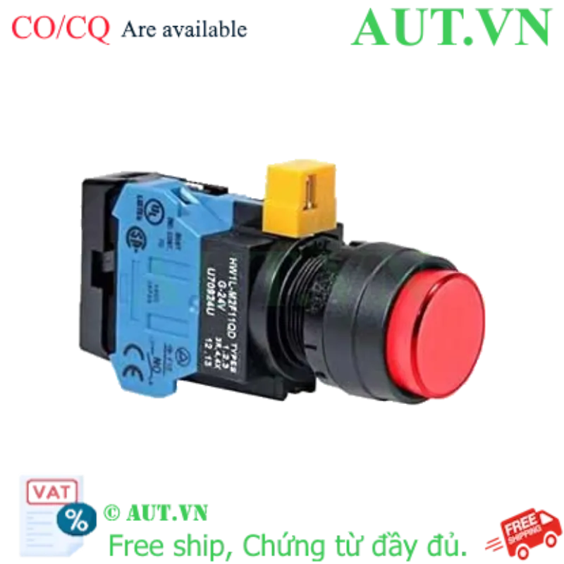 Ảnh của Nút nhấn nhả IDEC HW1L-M2F10QD-R-24V D22 1NO (Đỏ)