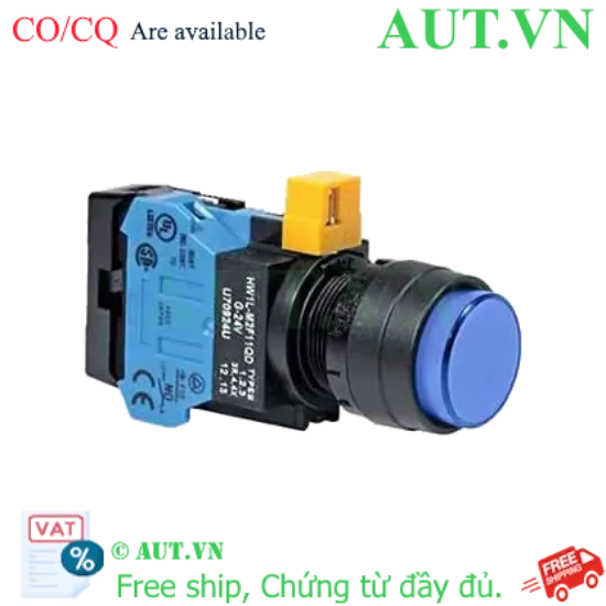 Ảnh của Nút nhấn nhả IDEC HW1L-M2F10QD-S-6V D22 1NO (Xanh)