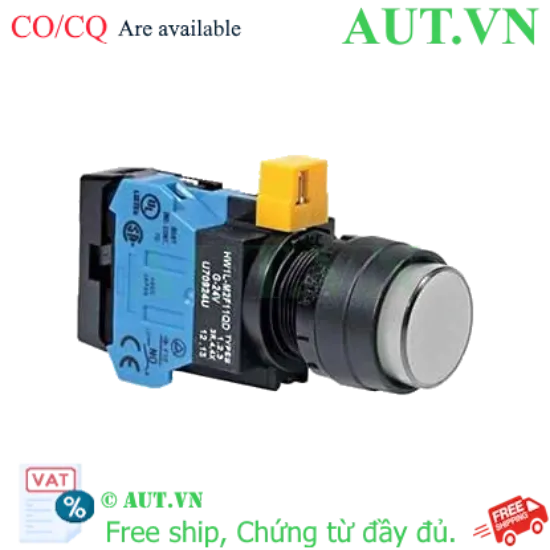 Ảnh của Nút nhấn nhả IDEC HW1L-M2F10QD-W-12V D22 1NO (Trắng)