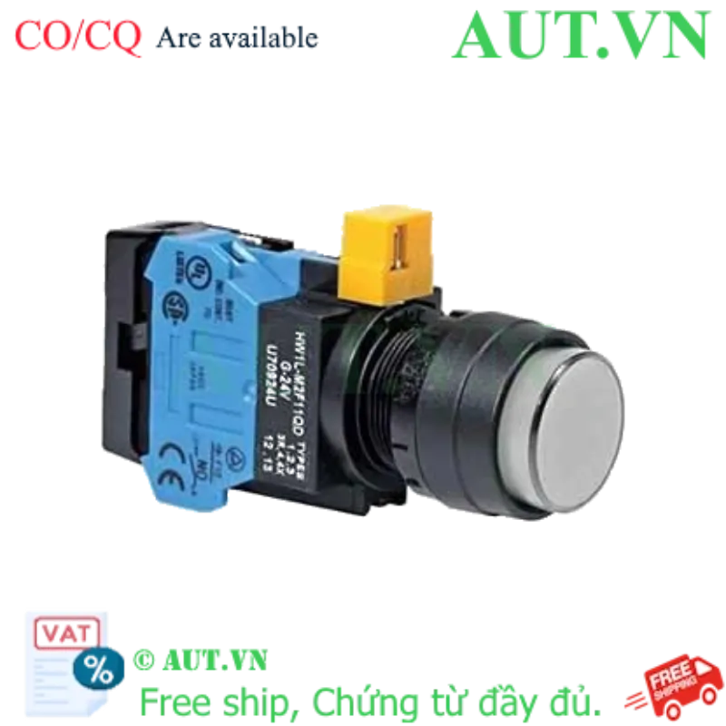 Ảnh của Nút nhấn nhả IDEC HW1L-M2F10QD-W-24V D22 1NO (Trắng)