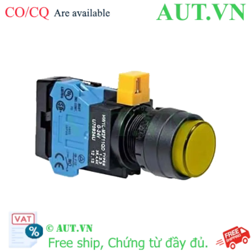 Ảnh của Nút nhấn nhả IDEC HW1L-M2F10QD-Y-6V D22 1NO (Vàng)