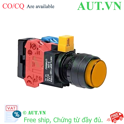 Ảnh của Nút nhấn nhả IDEC HW1L-M2F11QD-A-6V D22 1NO+1NC (Hổ phách)