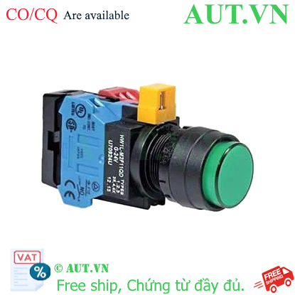 Ảnh của Nút nhấn nhả IDEC HW1L-M2F11QD-G-24V D22 1NO+1NC (Xanh)