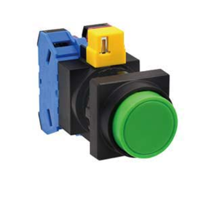 Ảnh của Nút nhấn nhả không đèn IDEC HW3B-M211G-MAU D22 1NO+1NC (Xanh)