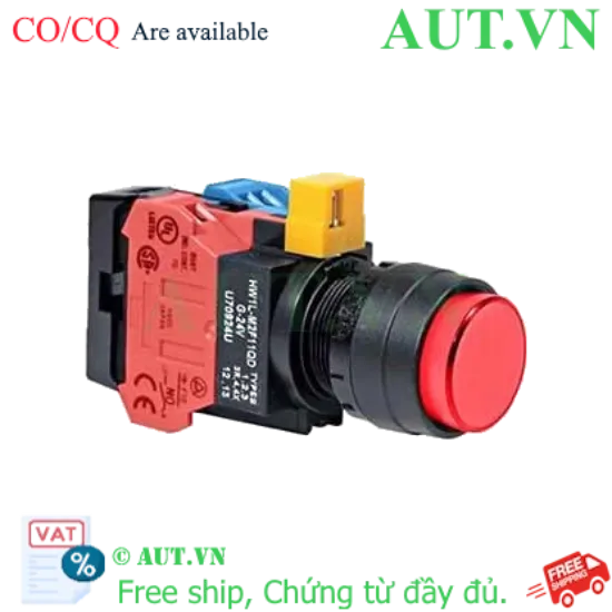 Ảnh của Nút nhấn nhả IDEC HW1L-M2F11QD-R-12V D22 1NO+1NC (Đỏ)