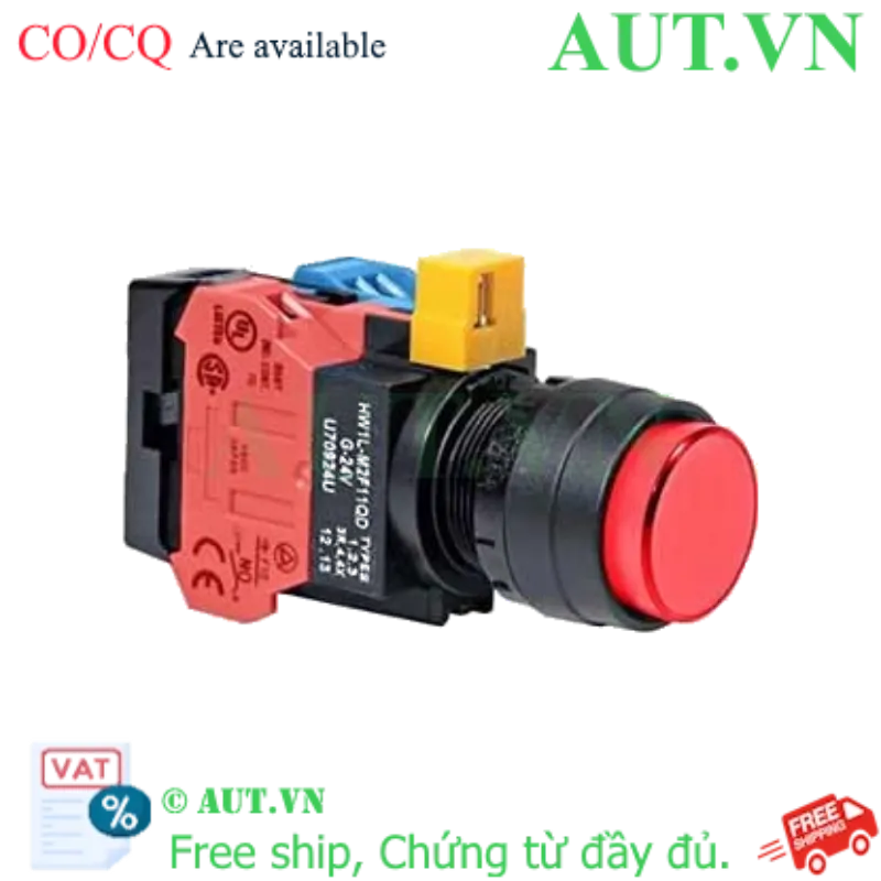 Ảnh của Nút nhấn nhả IDEC HW1L-M2F11QD-R-24V D22 1NO+1NC (Đỏ)