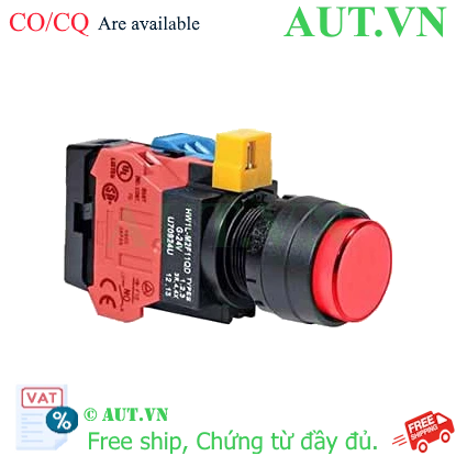 Ảnh của Nút nhấn nhả IDEC HW1L-M2F11QD-R-6V D22 1NO+1NC (Đỏ)