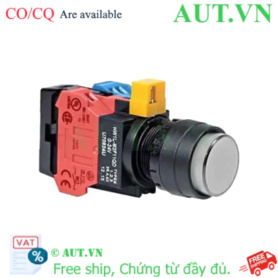 Ảnh của Nút nhấn nhả IDEC HW1L-M2F11QD-W-6V D22 1NO+1NC (Trắng)