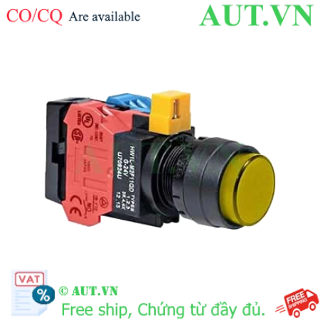 Ảnh của Nút nhấn nhả IDEC HW1L-M2F11QD-Y-12V D22 1NO+1NC (Vàng)