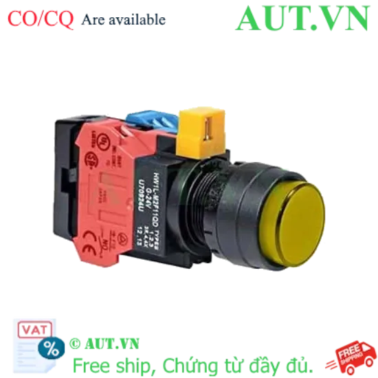 Ảnh của Nút nhấn nhả IDEC HW1L-M2F11QD-Y-6V D22 1NO+1NC (Vàng)