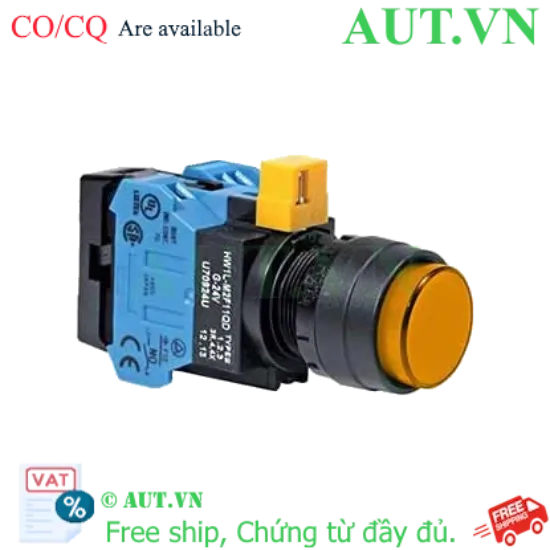 Ảnh của Nút nhấn nhả IDEC HW1L-M2F20QD-A-6V D22 2NO (Hổ phách)