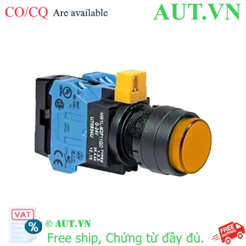 Ảnh của Nút nhấn nhả IDEC HW1L-M2F20QD-A-6V D22 2NO (Hổ phách)