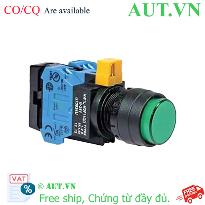 Ảnh của Nút nhấn nhả IDEC HW1L-M2F20QD-G-24V D22 2NO (Xanh)