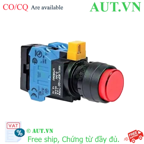 Ảnh của Nút nhấn nhả IDEC HW1L-M2F20QD-R-24V D22 2NO (Đỏ)