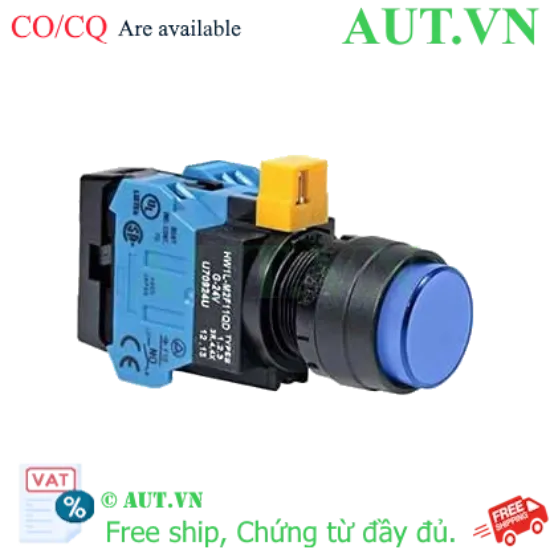 Ảnh của Nút nhấn nhả IDEC HW1L-M2F20QD-S-6V D22 2NO (Xanh)