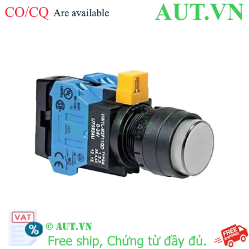 Ảnh của Nút nhấn nhả IDEC HW1L-M2F20QD-W-6V D22 2NO (Trắng)
