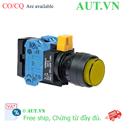 Ảnh của Nút nhấn nhả IDEC HW1L-M2F20QD-Y-12V D22 2NO (Vàng)