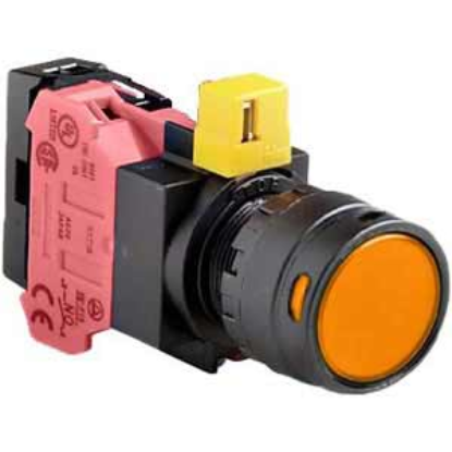 Ảnh của Nút nhấn nhả IDEC HW1L-MF2F01QD-A-24V D22 1NC (Hổ phách)