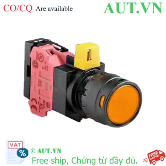 Ảnh của Nút nhấn nhả IDEC HW1L-MF2F01QD-A-6V D22 1NC (Hổ phách)