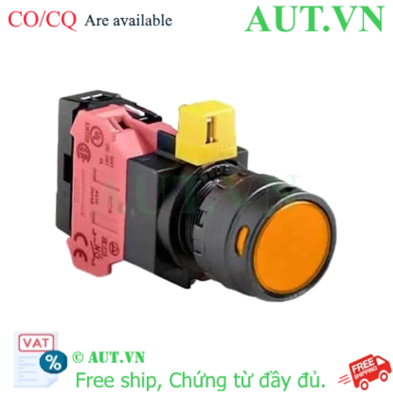 Ảnh của Nút nhấn nhả IDEC HW1L-MF2F01QD-A-6V D22 1NC (Hổ phách)