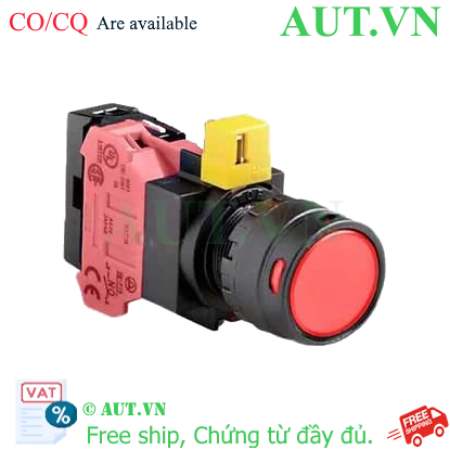 Ảnh của Nút nhấn nhả IDEC HW1L-MF2F01QD-R-12V D22 1NC (Đỏ)