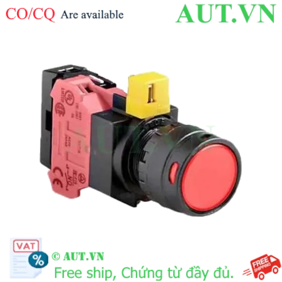 Ảnh của Nút nhấn nhả IDEC HW1L-MF2F01QD-R-12V D22 1NC (Đỏ)