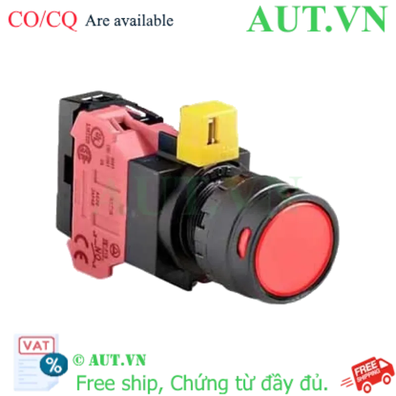 Ảnh của Nút nhấn nhả IDEC HW1L-MF2F01QD-R-24V D22 1NC (Đỏ)