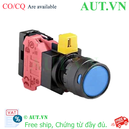Ảnh của Nút nhấn nhả IDEC HW1L-MF2F01QD-S-12V D22 1NC (Xanh)