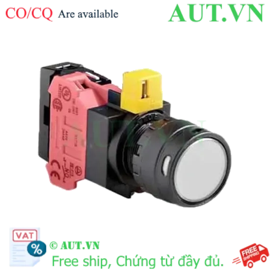 Ảnh của Nút nhấn nhả IDEC HW1L-MF2F01QD-W-24V D22 1NC (Trắng)