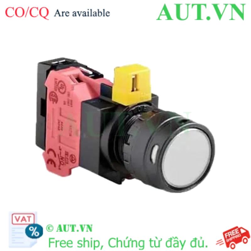 Ảnh của Nút nhấn nhả IDEC HW1L-MF2F01QD-W-24V D22 1NC (Trắng)