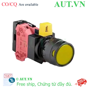 Ảnh của Nút nhấn nhả IDEC HW1L-MF2F01QD-Y-12V D22 1NC (Vàng)
