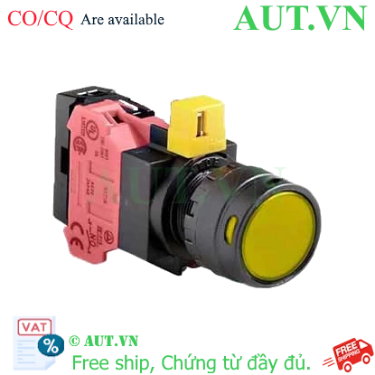 Ảnh của Nút nhấn nhả IDEC HW1L-MF2F01QD-Y-24V D22 1NC (Vàng)