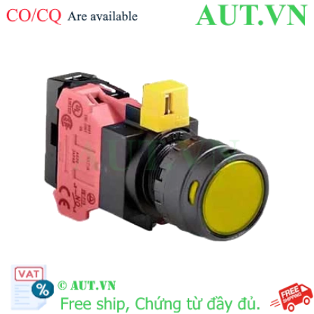 Ảnh của Nút nhấn nhả IDEC HW1L-MF2F01QD-Y-6V D22 1NC (Vàng)