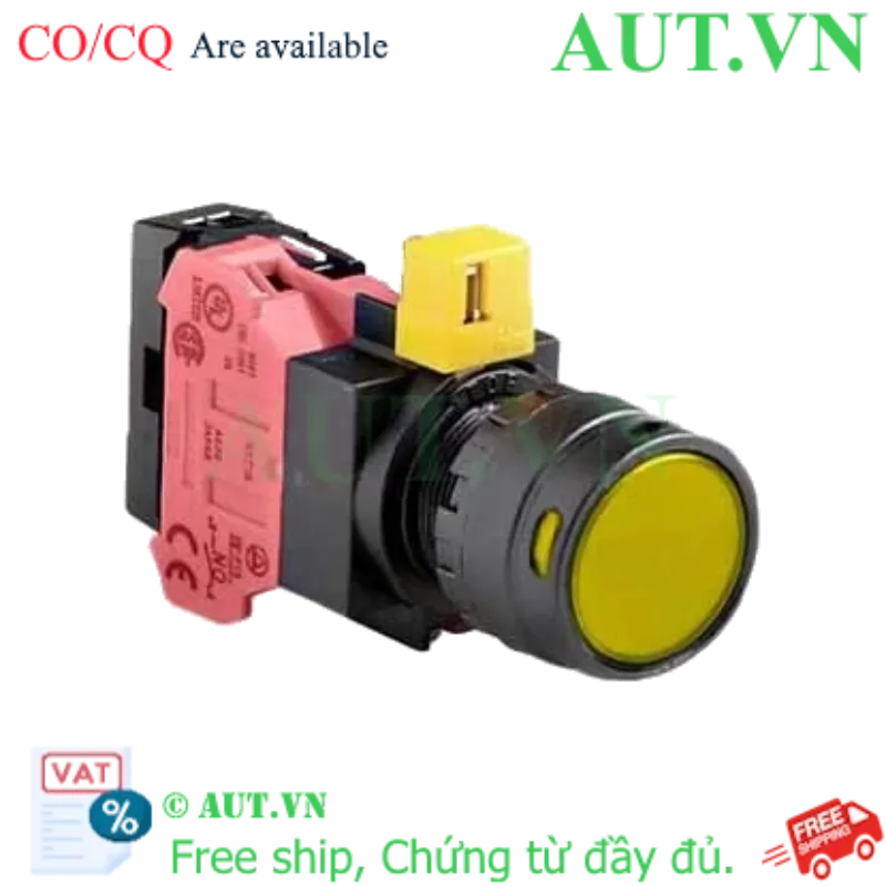 Ảnh của Nút nhấn nhả IDEC HW1L-MF2F01QD-Y-6V D22 1NC (Vàng)