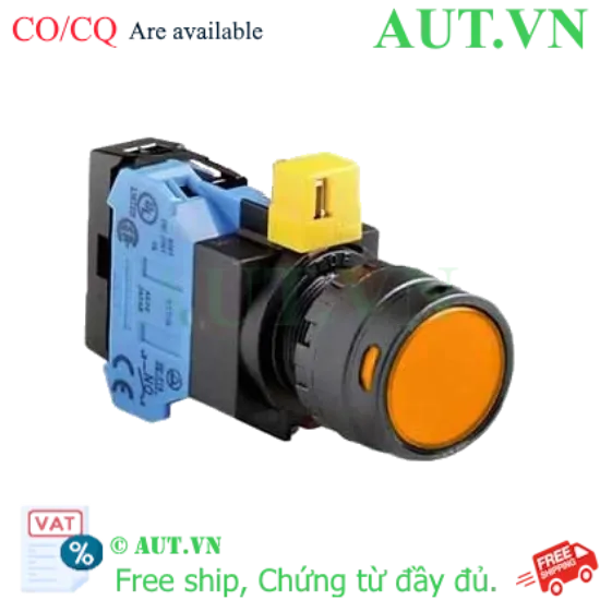 Ảnh của Nút nhấn nhả IDEC HW1L-MF2F10QD-A-24V D22 1NO (Hổ phách)