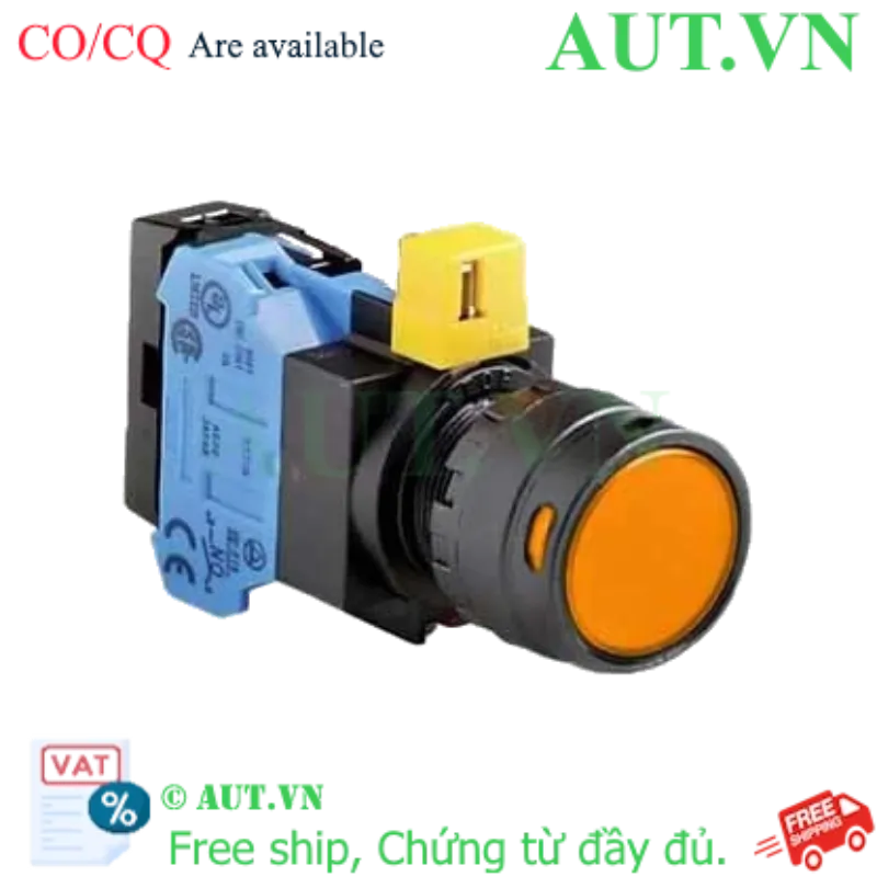 Ảnh của Nút nhấn nhả IDEC HW1L-MF2F10QD-A-24V D22 1NO (Hổ phách)