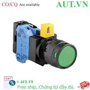 Ảnh của Nút nhấn nhả IDEC HW1L-MF2F10QD-G-12V D22 1NO (Xanh)