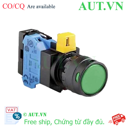 Ảnh của Nút nhấn nhả IDEC HW1L-MF2F10QD-G-6V D22 1NO (Xanh)