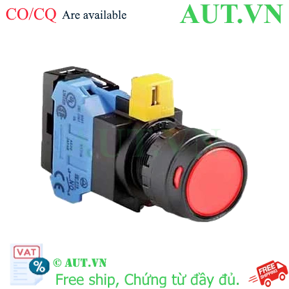 Ảnh của Nút nhấn nhả IDEC HW1L-MF2F10QD-R-12V D22 1NO (Đỏ)